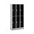 Roupeiro Aço 6 Portas 191x97x40Cm Academia Vestiário Tranca - Imagem 7