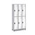 Roupeiro Aço 6 Portas 191x97x40Cm Academia Vestiário Tranca - Imagem 6