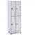 Roupeiro Aço 4 Portas 191x85x40Cm Academia Vestiário Tranca - Imagem 2