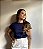 TSHIRT AZUL MARINHO LISA MAIZE - Imagem 1