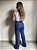 CALÇA WIDE JEANS AZUL ESCURA OLIVEIRA - Imagem 4
