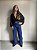 CALÇA WIDE JEANS AZUL ESCURA OLIVEIRA - Imagem 1