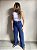 CALÇA WIDE JEANS AZUL ESCURA OLIVEIRA - Imagem 2