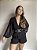 BODY MANGA LONGA COM TULE PRETO NECKLINE - Imagem 2