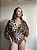 BODY MANGA LONGA ONÇA NECKLINE - Imagem 1
