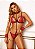 LINGERIE CONJUNTO SEXY ROSA E PRETO AFRODITE - Imagem 1