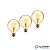Kit 3 Lâmpada Retro de Filamento LED Elgin G95 40W E27 110v - Imagem 3