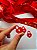 20un Pingente CADEADO CORAÇÃO - Vermelho - Dia dos Namorados - Imagem 1