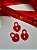 20un Pingente CADEADO CORAÇÃO - Vermelho - Dia dos Namorados - Imagem 2