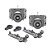Sistema Deslizante RO 50  (50 Kg) Sobreposto para 01 Porta Rometal - 01 kit - Imagem 1