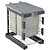 Lixeira dupla com tampa articulada 365X540x500mm Masutti Copat - Imagem 1