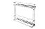 PORTA GARRAFAS LATERAL 115X420X460MM INOX - MASUTTI COPAT - Imagem 1