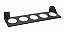 Prateleira Garden com suporte para parede - Masutti Copat cor preto - 815x100x200mm - Imagem 2