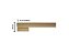 Puxador para porta moma dourado zen duplo 50 cm (500 mm) zp1122.955 - Imagem 3