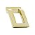 Puxador Criativa ZM16 Zamac 16mm Dourado Fosco - Imagem 1