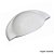 PUXADOR  CONCHA BRANCO BRILHANTE CZM04 64MM CRIATIVA - Imagem 1