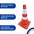 Cone Flexível Laranja 50cm Para Sinalização De Trânsito Refletivo / BR Plast - Imagem 2