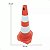 Cone Flexível Laranja 75cm Para Sinalização De Trânsito Refletivo / BR Plast - Imagem 4