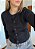Cardigan Preto Curto - Imagem 1