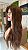 PERUCA DE CABELO HUMANO 60CM CASTANHO CLARO FIO A FIO  200GR CODP062 - Imagem 3