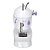 Mini máquina de costura reta portátil branca 110V/220V - Imagem 3