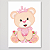 Plaquinhas Decorativas - Ursinha Princesa - Imagem 4