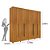 Guarda Roupa Casal 6 Portas 8 Gavetas Sevilla Tcil Cinamomo/Off White - Imagem 4