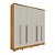 Guarda Roupa Casal 6 Portas 8 Gavetas Sevilla Tcil Móveis Cinamomo/Off White - Imagem 1