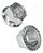 Porca Par Eixo De Bicicleta 3/8 Chave 15 Cromado C/ Flange - Imagem 1