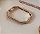 BRACELETE DOURADO OCTAGONAL PARTE DE CIMA CRAVEJADA - Imagem 1