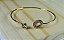 BRACELETE DOURADO CRAVEJADO NA PONTA - Imagem 1