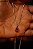 CONJUNTO PRATEADO COLAR E BRINCO GOTA - Imagem 1