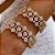 PULSEIRA DOURADA CRAVEJADA CRISTAL - Imagem 1