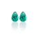 BRINCO DOURADO GOTA VERDE - Imagem 1