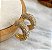 BRINCO DOURADO ARGOLA CRAVEJADA - Imagem 1