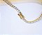 COLAR DOURADO RIVIERA TRES PONTAS 3MM CRISTAL 45CM - Imagem 2