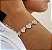 PULSEIRA DOURADA CORAÇÕES CRAVEJADOS - Imagem 1