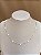 COLAR BRANCO DE BOLINHA CESTAVADA 35CM - Imagem 1