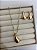 CONJUNTO DOURADO BRINCO E COLAR GOTA - Imagem 1