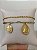 PULSEIRA DUPLA CARTIE E BOLINHAS PIN NOSSA SENHORA - Imagem 1