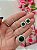 CONJUNTO CIRCULO CRAVEJADO ESMERALDA - Imagem 1