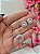 CONJUNTO CIRCULO CRAVEJADO ROSA - Imagem 1