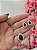 CONJUNTO GOTA CRAVEJADO VERMELHO RUBY - Imagem 1
