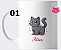 Caneca dos Gatos em porcelana - Imagem 1