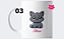 Caneca dos Gatos em porcelana - Imagem 3