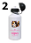 Squeeze " Água da gatinha " Alumínio Branco 500ml - Imagem 2