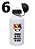 Squeeze " Lágrimas de quem não gosta de bicho" Alumínio Branco 500ml - Imagem 2