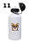 Squeeze "Bichus Fofinhus" Alumínio Branco  500ml - Imagem 1