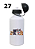 Squeeze "Bichus Fofinhus" Alumínio Branco  500ml - Imagem 16