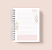 Caderno Pautado: Alfabeto Quadriculado Rosa A-Z - Imagem 3